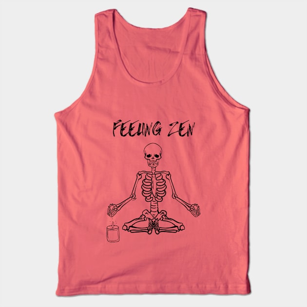 Skeleton yoga Tank Top by Hrystyne